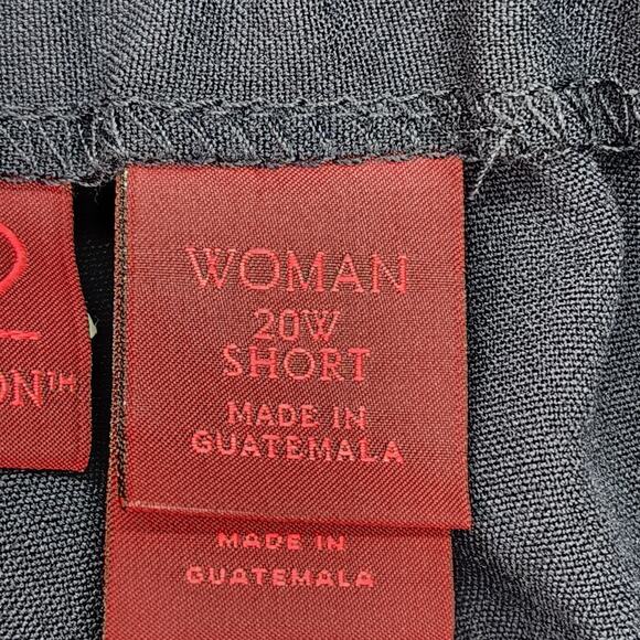 NWT 212 Dress Pants Women’s 20W Short Pull-On Blue Elastic Waist Pockets Career - Picture 12 of 15